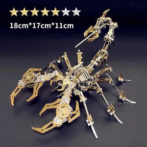 3D Puzzles Microworld 3D métal Puzzle or diables Scorpion modèle Kits colorés bricolage assembler Puzzle jouets anniversaires cadeaux pour enfants adultes 240314