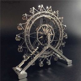 Puzzles 3D Modèle MMZ Ironstar 3D Metal Puzzle Ferris Wheel Architecture DIY Assemble Modèle Kits Laser Coupage Jigsaw Toys Gift for Children Y240415