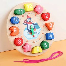 3D Puzzles Montessori Madera Juguetes para bebés 1 2 3 años Juegos de desarrollo de bebés Baby Games Wood Puzzle for Kids Educational Learning Toy 240419