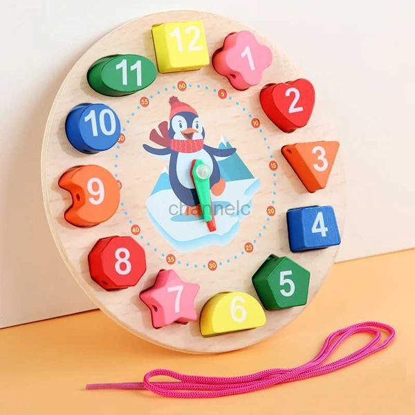 Puzzles 3D Publier Montessori Toys en bois pour bébés 1 2 3 ans Girl Gift Baby Development Games Puzzle en bois pour les enfants