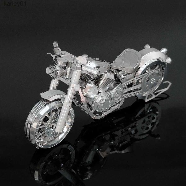 Motocicleta 3D Puzzles 3D Rompecabezas de metal tridimensional Diy Modelo ensamblado Modelo ensamblado Juguetes para adultos YQ2312222