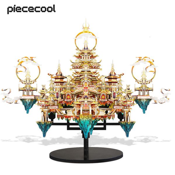 Puzzles 3D Piececool 3D Puzzle en métal Lingxiao Kits de modèles d'assemblage pour adulte Puzzle bricolage ensemble pour casse-tête décoration de la maison 230904