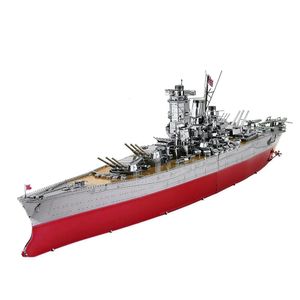 Puzzles 3D Piececool Kits de construction de modèles de puzzle en métal 3D - Battleship Yamat Battleship Jigsaw Toy Cadeaux d'anniversaire de Noël pour adultes et enfants 230627