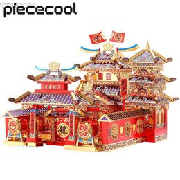 Rompecabezas 3D Piececool 3D Metal Puzzle Shunfeng Escort Jigsaw Toys Modelo Kit de construcción para adultos adolescentes regalos 240314