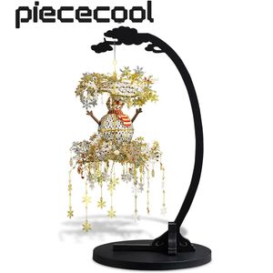 Rompecabezas 3D Piececool 3D Metal Puzzle - NOCHE DE INVIERNO Montar rompecabezas Modelo de juguete Kits de construcción Regalos de Navidad y cumpleaños para adultos 231206