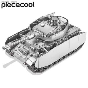3D Puzzles Piecool 3D Metal Puzzles 1 48 Panzer IV Tanks H Assemblagemodel Kits Jigsaw Creative Diy Sets voor volwassen verzameling Y240415