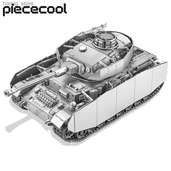Puzzles 3D Pielecool 3D Puzzles en métal 1 48 Panzer IV Tanks H Modèle d'assemblage Kits Jigsaw Creative DIY SETS POUR COLLECTION ADULT Y240415