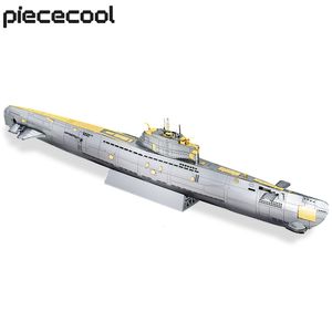 3D Puzzles Piecool 3D Metal Puzzles Diy Submarine Model Building Kits voor tieners Gifts Brain Teaser 230516