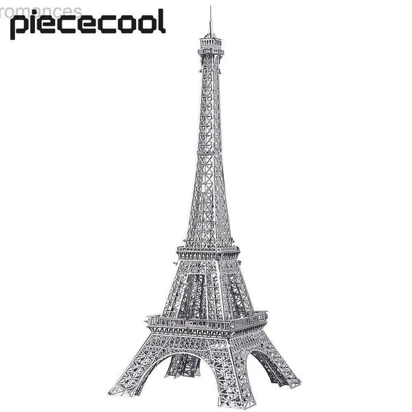 Puzzles 3D Piececool Puzzles 3D en métal pour adultes Tour Eiffel Kits de construction de puzzle Casse-tête 240314