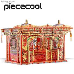 Puzzles 3D PileColool 3d puzzle Bed Bed Metal Mode Model Kits Diy Set Style Toys For Adult Yigsaw for Relaxtion Y240415