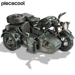 Rompecabezas 3D Piececool Metal 750 Kits de modelos de ensamblaje de motocicletas DIY Juguete Regalos de cumpleaños de Navidad Jigsaw Decoración del hogar 231219