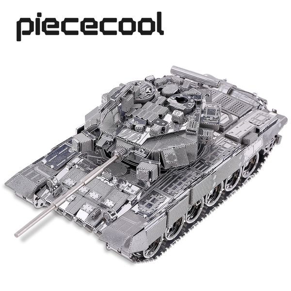 Puzzles 3D Piececool Metal T90A Tank Teenage Toys Casse-tête DIY Kits de construction pour adultes 230616