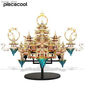 Puzzles 3D Pietsool Model Building Kits Lingxiao Palace 3d puzzles kits de bricolage en métal pour adulte Cadeau Decoration Home Decoration Y240415