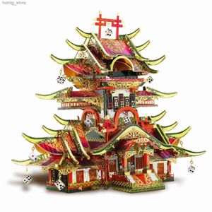 Puzzles Puzzles Model Model Kits Building The Casino 3D Metal Puzzle Chinois Style Build