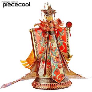 Puzzles 3D PileCool Model Building Kits Robe de mariée chinoise 3D METAL PUSIBLE JIGSAW TOYS POUR TODE Y240415