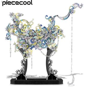 Puzzles 3D PileCool Model Building Kits Love LoveDrop Puzzle 3D Metal Assembly Toys for Adult Yigsaw Creative Cades Decoration Home Decoration Y240415