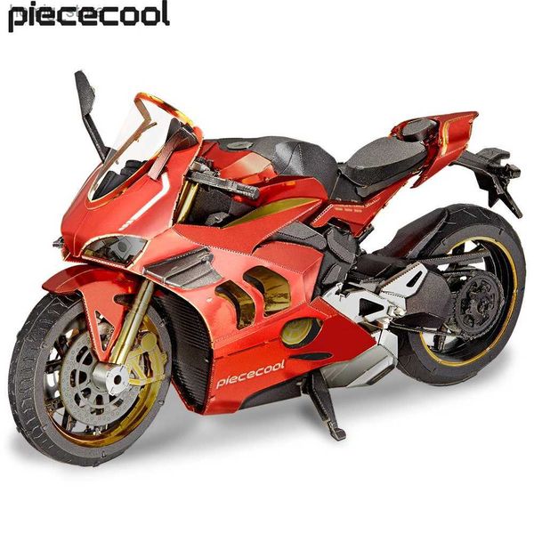 Kits de construcción de modelos 3D Puzzles PiZZles Motocicleta III Puzzle 3D Metal Diy Toys Jigsaw para adolescentes Regalo de teaser de cerebro para adultos Y240415