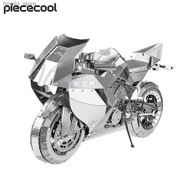 Puzzles 3D PileCool Model Building Kits Motorcycle 3D Metal Puzzle Jigsaw DIY Toys créatifs pour enfants Cadeaux d'anniversaire Y240415