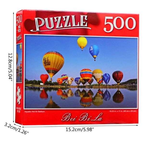 Puzzle 3D Puzzle 500 Pièces Modèles de paysage images pour enfants adultes Toys éducatifs pour enfants Cadeaux 231219