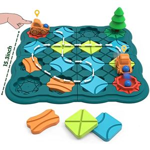 3D-puzzels Road Maze Montessori Denken Logica Speelgoed Montagespel Uitdaging Oplossing Redeneren Creëer puzzelbord Cadeau voor kinderen 231219