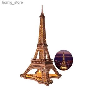 Puzzles 3D RoboMIME 3D PUBLISSE BOISSE NIGHT DE LA TOUR EIFFEL 1 638 Modèle de construction Toys For Childre