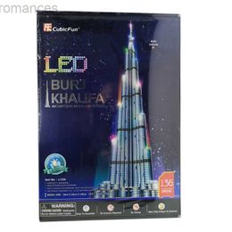3D Puzzles t0416 Puzzles 3d 1.5 m Dubai Burj Khalifa tour bricolage papier de construction modèle enfants cadeau créatif enfants jouets éducatifs offre spéciale 240314