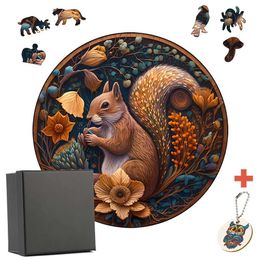 Puzzles 3D Animaux uniques Puzzles en bois en bois pour les adultes pour enfants Puzzle en bois