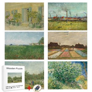 Puzzles 3D Van Gogh Wheat Field Flower Childre
