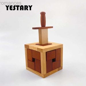 YESTARY Holy Sword 3D Puzzle en bois jouet jeux de société casse-tête haute difficulté boîte mystérieuse Puzzle jouet pour adulte cadeau 240314