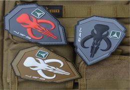 Insignias de cazadores de recompensas de PVC 3D para ropa Patinas de brazalete de tela de mochila Patches de parche táctico militares9635005