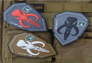 Badges de chasseur de primes de badge PVC 3D pour vêtements Capes de sac à dos Fabric Stickers Badges Tactical Patch Patchs Tactical Patchs8362609