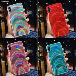 Étui laser arc-en-ciel 3D pour Samsung Galaxy A50 A30 A30 A20 A20 A20 S8 S9 S9 S10 Plus A9 A6 A7 2018 Note 9 + Couverture douce de paillettes