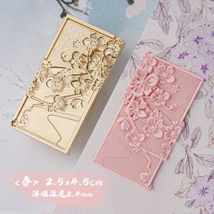 Tampon de sceau de cire rétro 3D Fleurs / saisons / coeurs Angel Copper Head enveloppes Invitations de mariage Scrapbooking