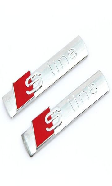Badges autocollants 3D S Line Sline pour calandre avant de voiture, accessoires de style pour A1 A3 A4 B6 B8 B5 B7 A5 A6 C5 C6 A7 TT8552831