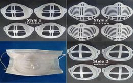 3D Siliconen Maskerbeugel Lippenstift Bescherming Stand Masker Pad Binnenmond Cover Kussen Ondersteuning Ademhalingsmaskers Tool Accessoires LJJ9447509