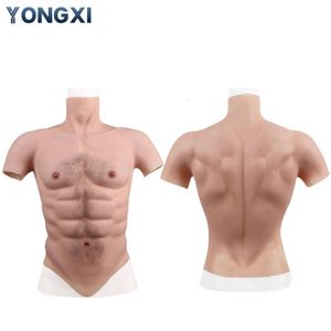 Costume musculaire 3d en Silicone pour homme, faux body de poitrine, vêtements de Cosplay de Simulation réaliste