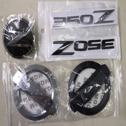 3D Zilver Z Auto Grille Body Side Achter Embleem Stickers Badge Brief voor NISSAN 350Z 370Z Fairlady Z Z33 Z34 Auto Accessories312w