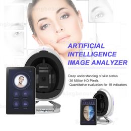 Scanner de peau 3D AI, Machine d'analyse faciale intelligente, Portable, 8 technologies d'imagerie spectrale, dispositif de beauté d'analyse de la peau