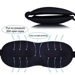 3D slaapmasker natuurlijke slapen oog masker eyeshade cover schaduw oog patch vrouwen mannen zachte draagbare blinddoek reizen eyepatch DHL