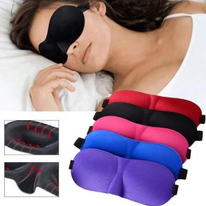 Masque de sommeil 3D Masque pour les yeux de sommeil naturel Couverture pour les yeux Ombre Patch pour les yeux Femmes Hommes Doux Portable Bandeau Voyage Eyepatch LX7747 ZZ