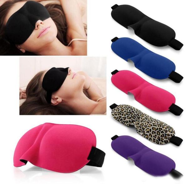 Masque de sommeil 3D Masque naturel Sleeping Eye Mask Cover Shade Oeil Patch Bounmolt Roll Travel Eyepatch 13 Colors4195421