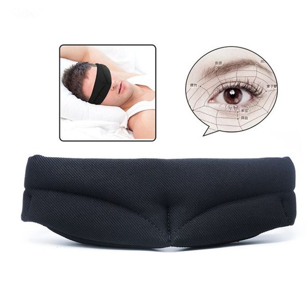 Masques de sommeil 3D Portable Soft Respirant Eyeshade Cover Sleeping Eye Mask Travel Rest Eye Patch 2 Couleurs