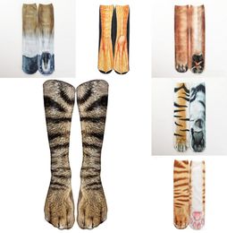 3D Socks Animal Claw Gedrukte vrouwen Men Hip Hop Stocking Cotton Hiphop 24 Colors8230713