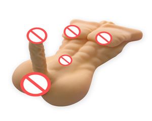 Muñeca de sexo real de silicona sólida 3D para mujeres muñecas de amor masculino realista con gran consolador de consolador anal juguetes sexuales para gay5589299