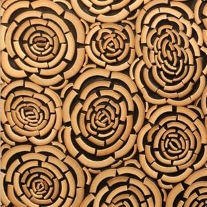 Panneau de carreaux de mosaïque d'art de fleur de bambou de conception Unique spéciale 3D, beaux carreaux de mosaïque d'art de gougers livraison gratuite