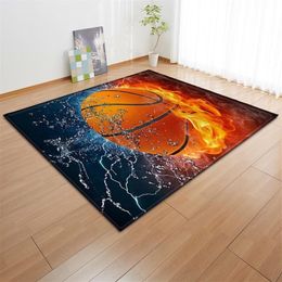 Alfombra de baloncesto deportiva en 3D, decoración de la habitación de los niños, alfombras de área, alfombra de juego de fútbol, regalo de cumpleaños para niños, alfombras para sala de estar, alfombras Y200416271R