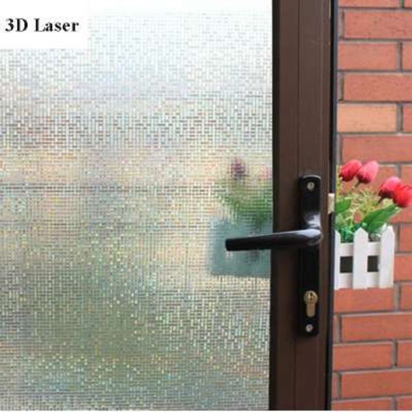 Película decorativa para vidrieras estática 3D de alta calidad, pegatinas de vidrio para privacidad, 60cm X 100cm282Z