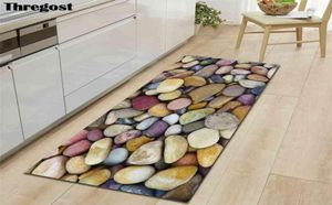 Tapis de sol longs imprimés en pierre 3D, tapis de porte en microfibre, antidérapant, lavable, pour paillasson absorbant, 2109135186040