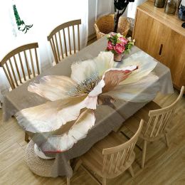 3d tafelkleed diamant vlinderbloempatroon wasbare doek dikker rechthoekig en ronde waterdichte tafelkleed voor bruiloft