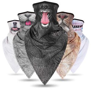 3D Driehoek Magische sjaals Jagen Bandana's Motoren Fietsen Zomer Verkoeling Masker Vissen Nekwarmer Hoofd Gezichtsscherm Hoofdband Heren Fietsen Buitenshuis Sport Tulband